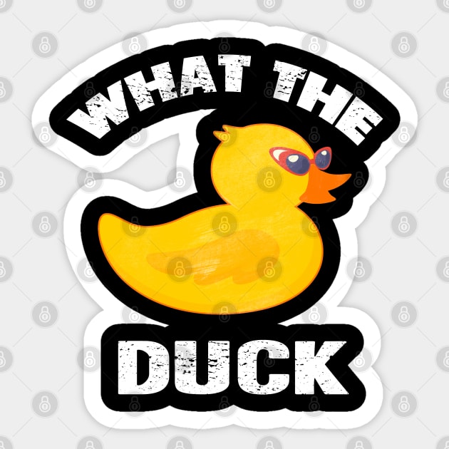 What The Duck Sticker by Dojaja